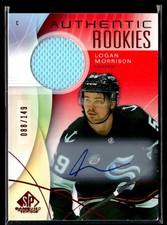 2024-25 SP Game Used Auto Blue Logan Morrison Auto Seattle Kraken #214