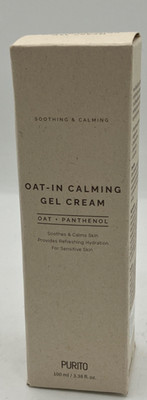 PURITO Oat-in Calming Gel Cream 100 ml / 3.38 fl. oz. Soothes & Calms Skin