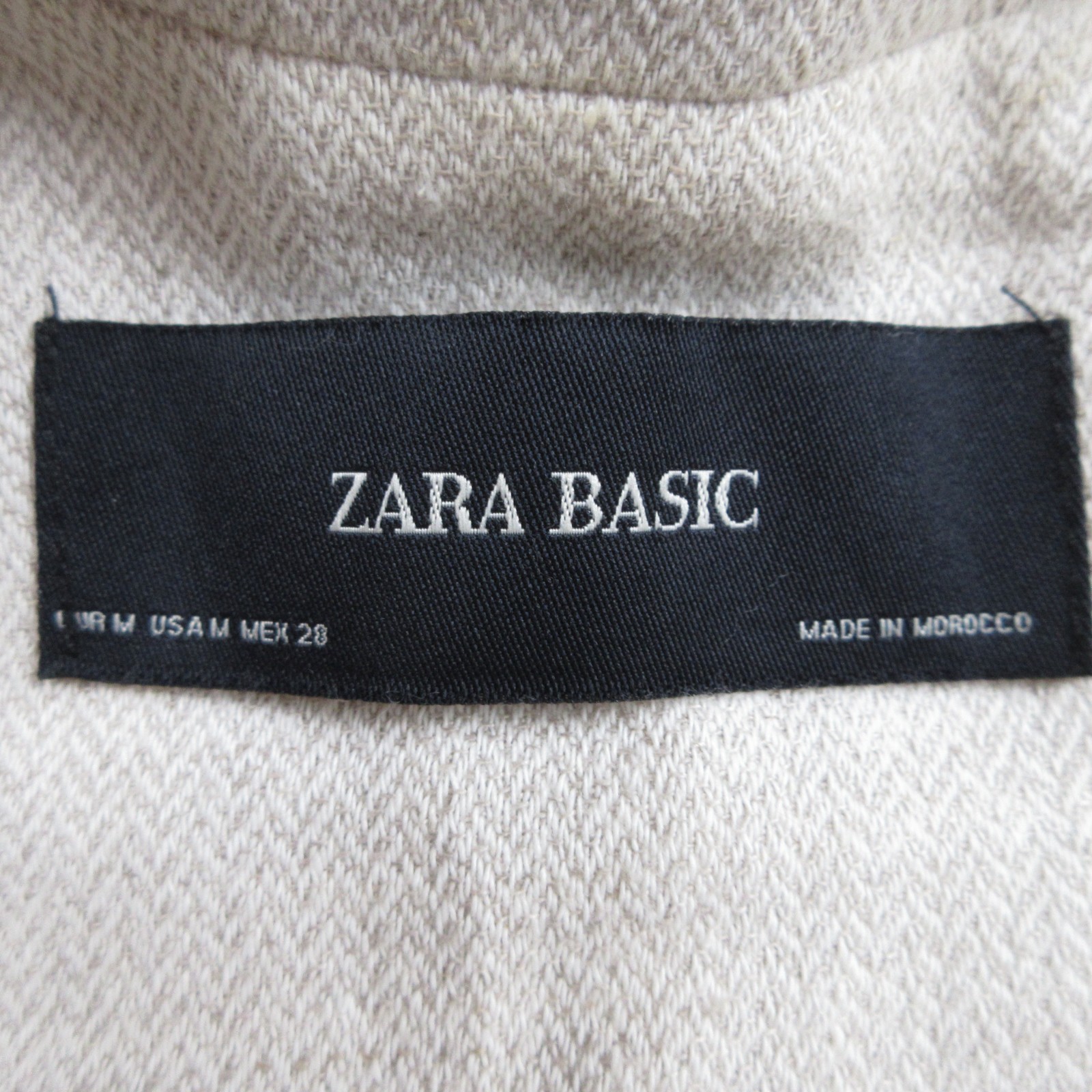 Zara Basic Robe Womens Medium Beige Sleeveless Ca… - image 4