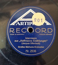 0754 Artiphon Hoffmanns Erz&auml;hlungen  78 rpm Schellackplatte