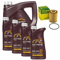 MotoröL Set Mannol Extreme 5W-40 API 9 Liter + ÖLfilter FüR Mercedes E-Klasse