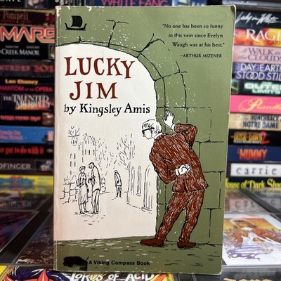 Lucky Jim 1953 Kingsley Amis Viking Press Publisher Paperback 1973 Dark Humor PB