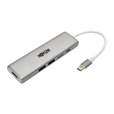 Tripp Lite USB C Docking Station w/ USB-A Hub, HDMI, Micro SD, PD Charging 4K