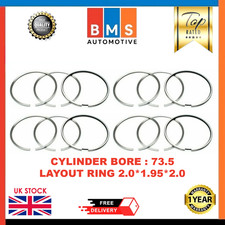 PEUGEOT 9HX 9HZ DV6TED4 1.6 HDI DIESEL PISTON RINGS SET 307 407 SW PARTNER NEW