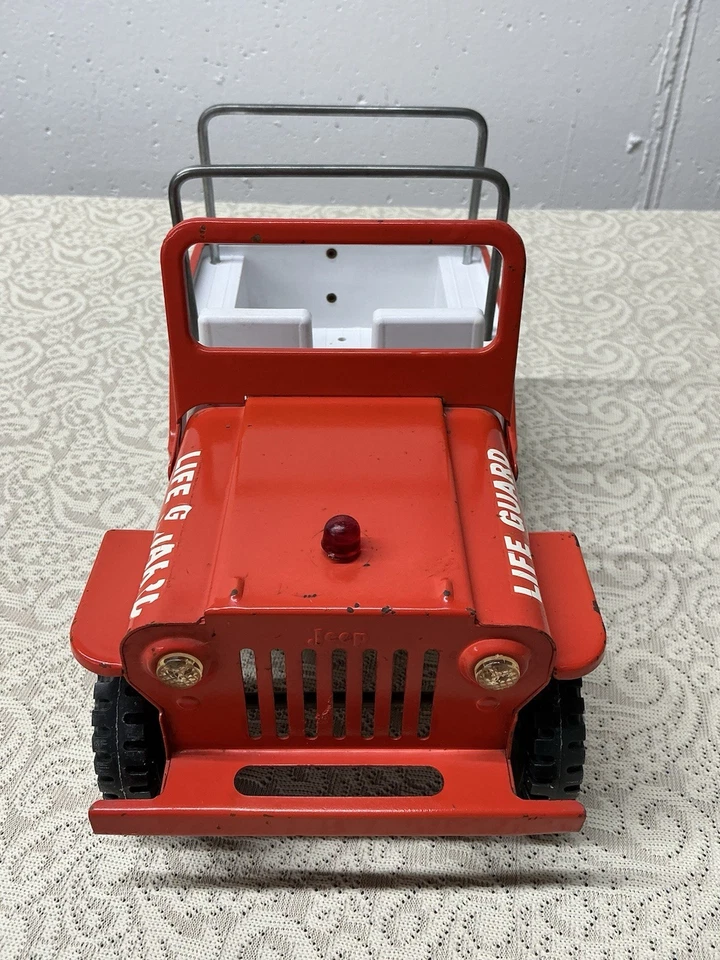 Vintage 1960 Press Steel Tonka Lifeguard Jeep. - Image 3 of 4