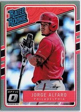 2017 Donruss Optic #51 Jorge Alfaro Black #/25 RC Rookie
