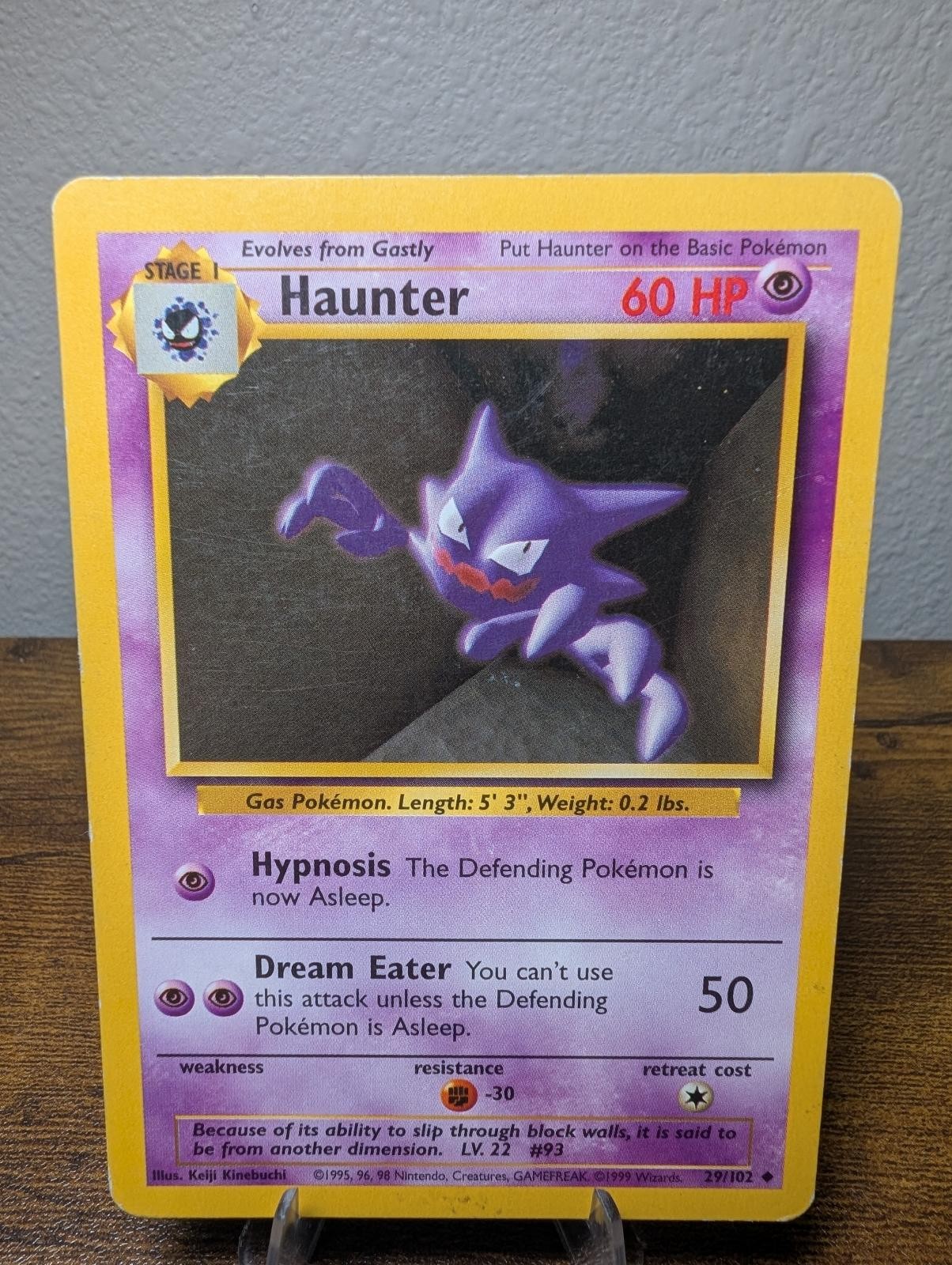 Haunter 43/130 Uncommon Base Set 2 Pokemon Moderately Played
