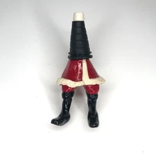 Santa Claus Bottoms Up Christmas Wine Bottle Stopper Cork