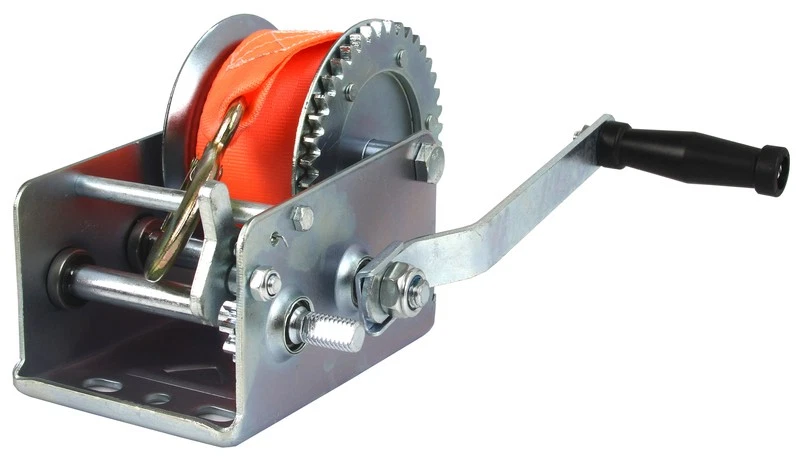 MAR-POL Kurbelwinde Bandwinde 2500LB Manuelle Seilwinde Trailer Boot