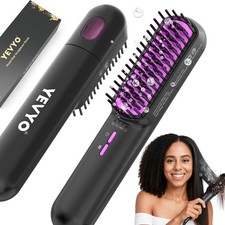 Ionic Steam Hair Straightener Brush for Sleek, Frizz-Free Styles