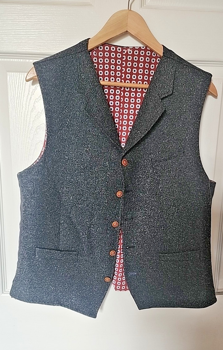 Gibson London Vintage Grey Mens Waistcoat - Chest 42 " Excellent Condition image 3