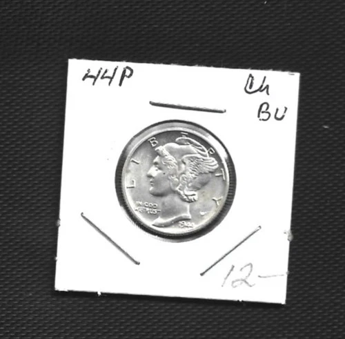 1944P MERCURY DIME CH BU