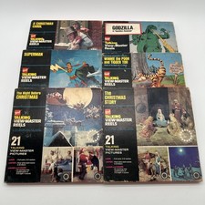 6x VTG GAF TALKING VIEW MASTER REEL Lot SUPERMAN DISNEY WINNIE THE POOH GODZILLA