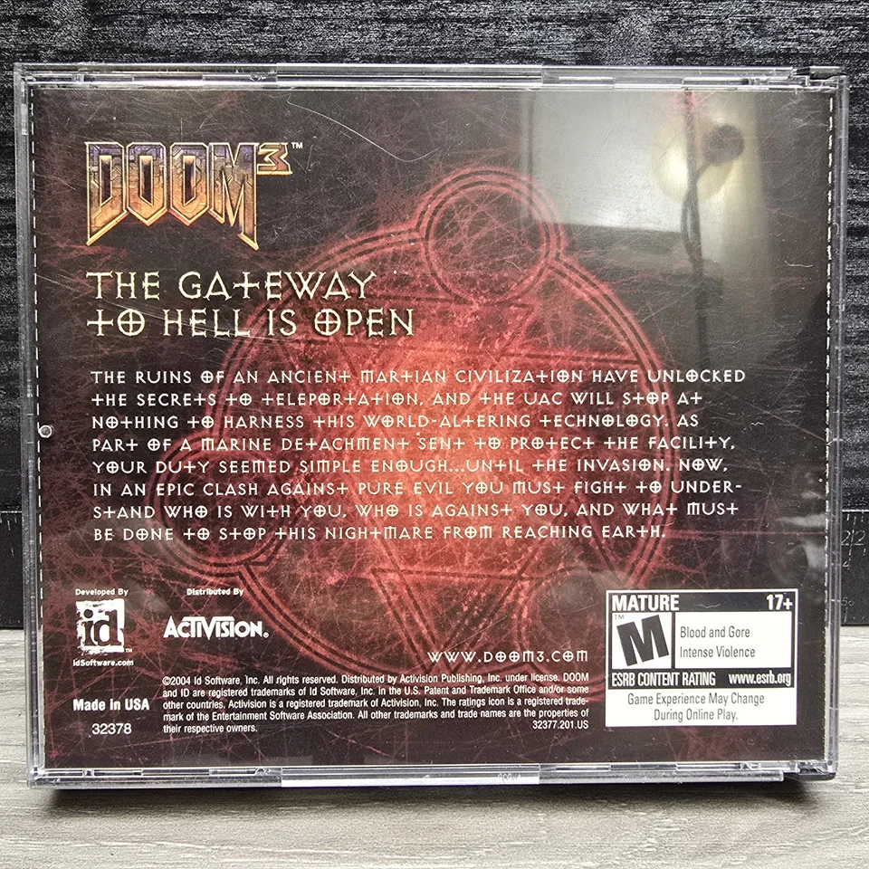 Doom 3 (Windows PC CD, 2004) 3 Disc Set In Jewel Case - Image 2 of 4