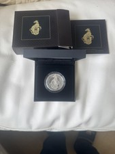 2021 1oz QUEENS BEASTS  WHITE GREYHOUND OF RICHMOND ROYAL MINT SILVER PROOF COIN