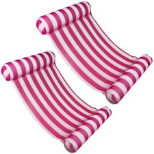 Poolmaster 2- Pack Water Hammock Inflatable Pool Floats For Adults 4-In-1