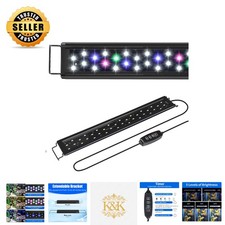 Elegant LED Aquarium Light for 16-20 Inch Tanks, with Timer Night Mode Options