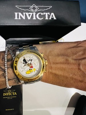 Invicta 25193  Damen Gold Silber Gliederarmband Uhr Limited Edition Disney