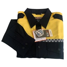 5.11 Tactical Men's Size L Long Sleeve Button Up Fast Tac Uniform Shirt New
