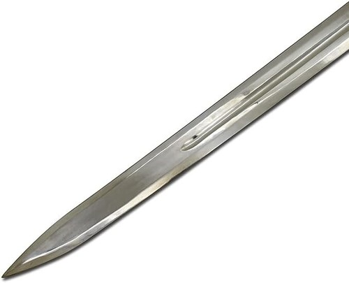 40 Zoll mittelalterliches Krieger Messing Knauf langes scharfes Randschwert mit Leder Scheide - Bild 3 von 5