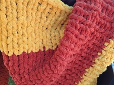 chunky knit throw blanket