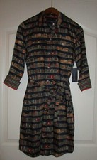 NWT! Rare Tommy Hilfiger Book Shirt Dress Cotton Library Teacher XS S M L XL HTF