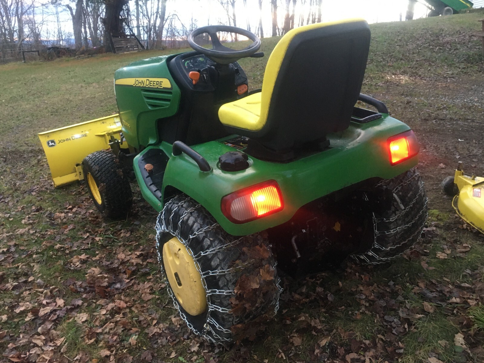 JOHN DEERE X700 4 way snow plow eBay