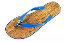 New Michael Kors Jet Set Mk Jelly Thong Slip On Summer Flip-Flops Sandals pool
