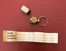 Targhetta medaglietta cane gatto -due pezzi- ciondolo anello collare guinzaglio