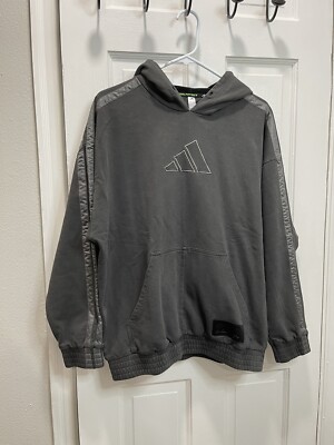 Daniel Patrick x James Harden Adidas Hoodie Basketball FR5759 Gray Mens Small