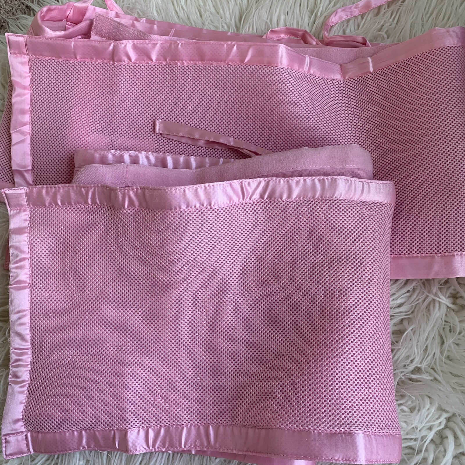 mesh breathable cot bumper