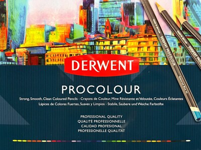 Derwent Procolour Colour Pencils 36-Piece Made in UK