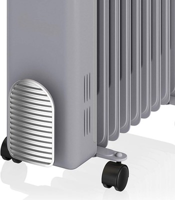 Swan SH60010GRN 9 Finned Oil Filled Radiator, Grey, 2000W | eBay
