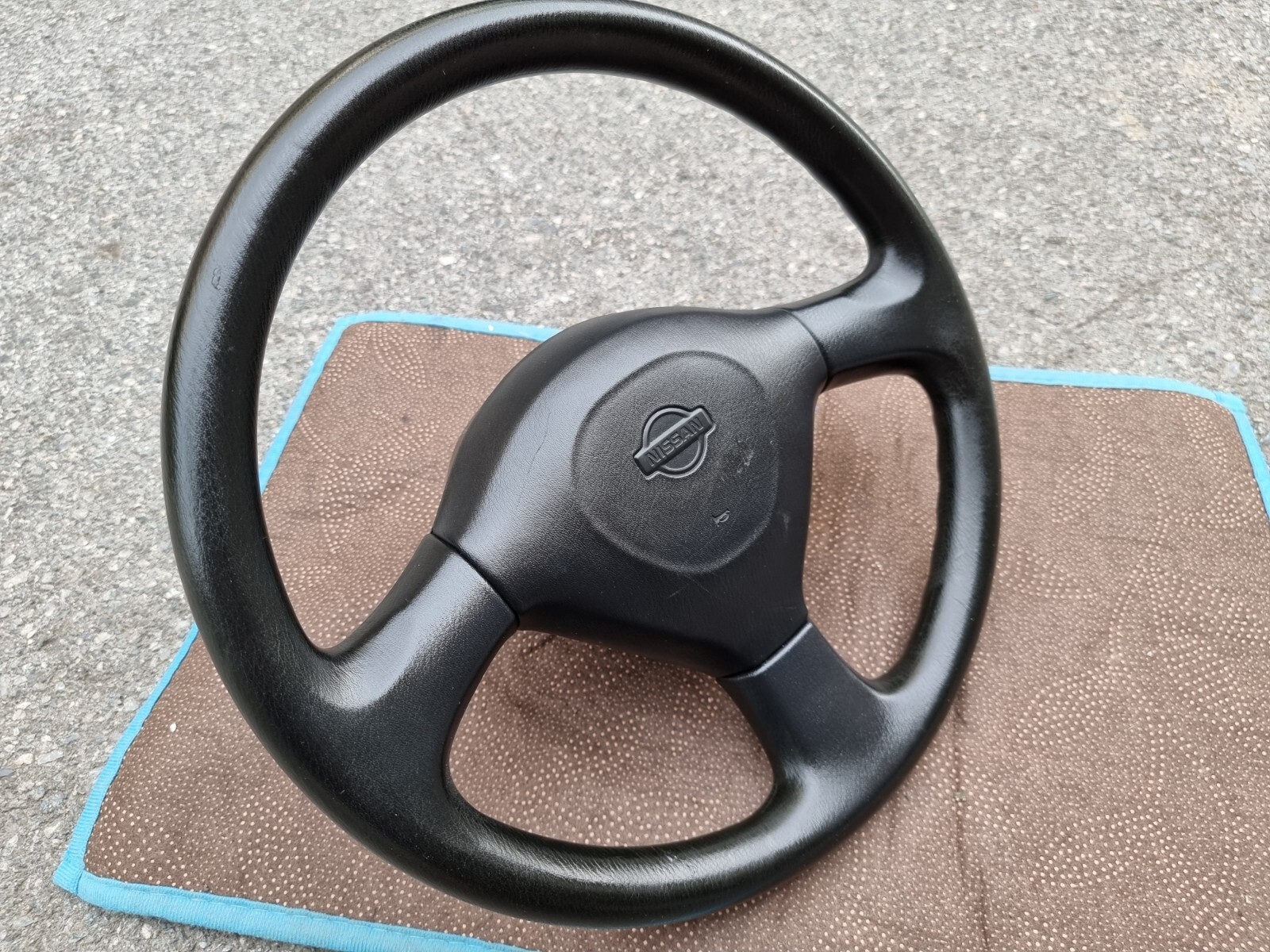 JDM Nissan Silvia S14 Black Urethane Steering Wheel OEM Genuine eBay