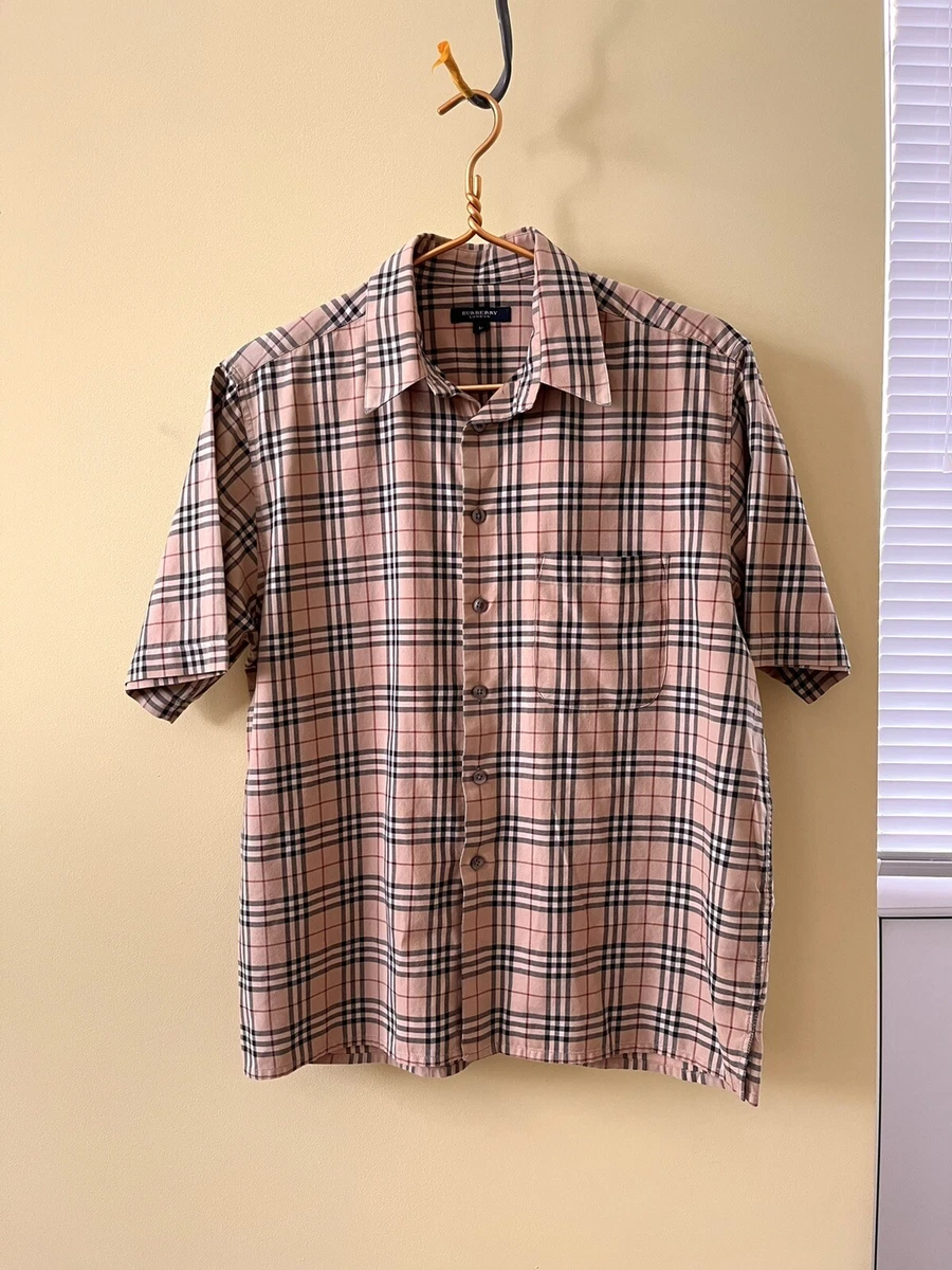 Burberry nova check short sales sleeve shirt