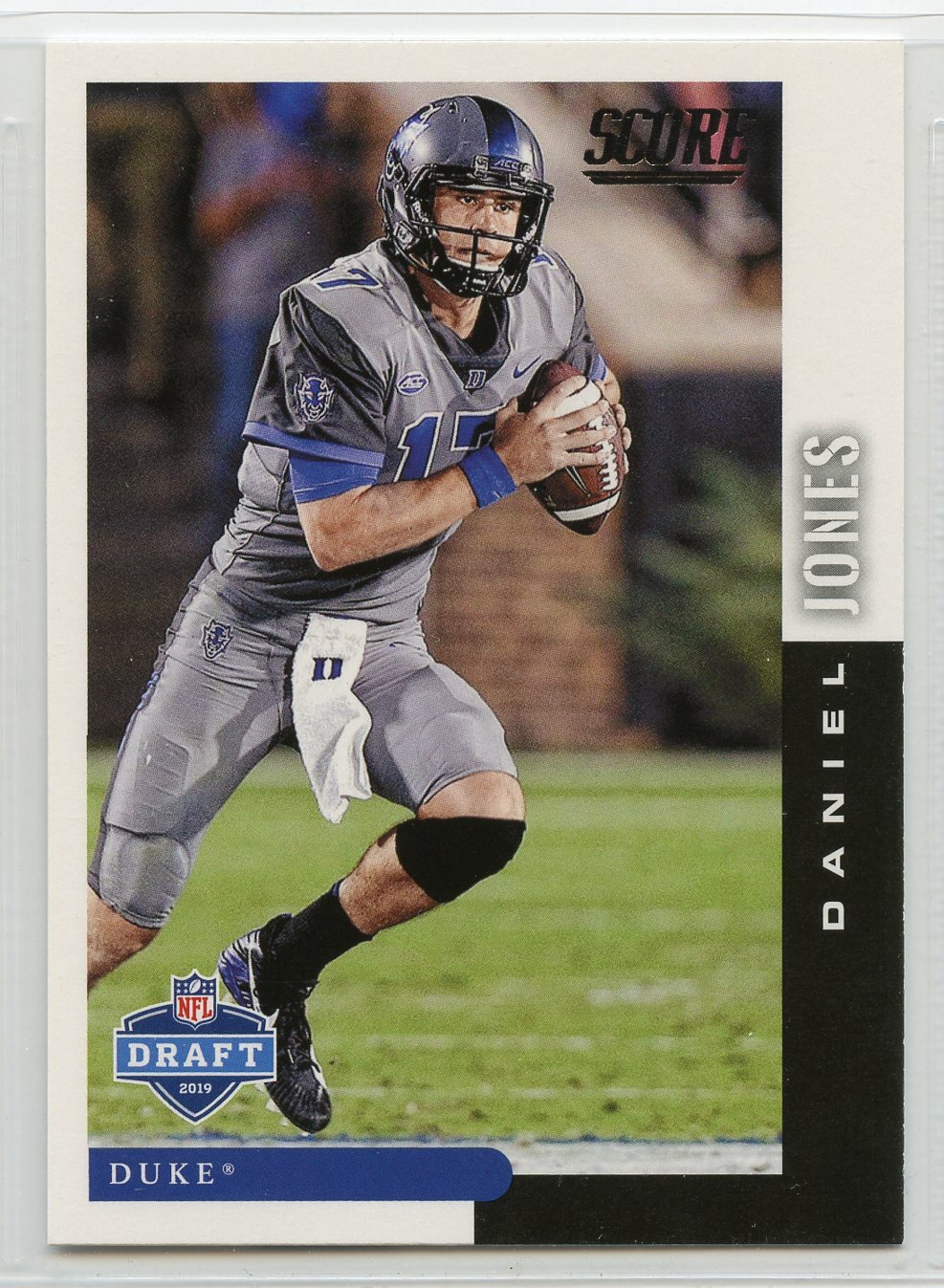 2019 Score Football NFL Draft - Rookie - #14 - Daniel Jones - Duke Blue Devils