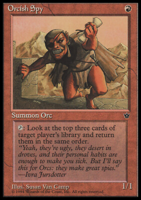 Magic the Gathering MTG Orcish Spy (61a) Fallen Empires   LP