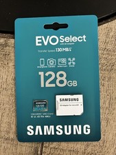 Samsung EVO Select 2021 128GB microSDXC UHS-I Memory Card with SD Adapter