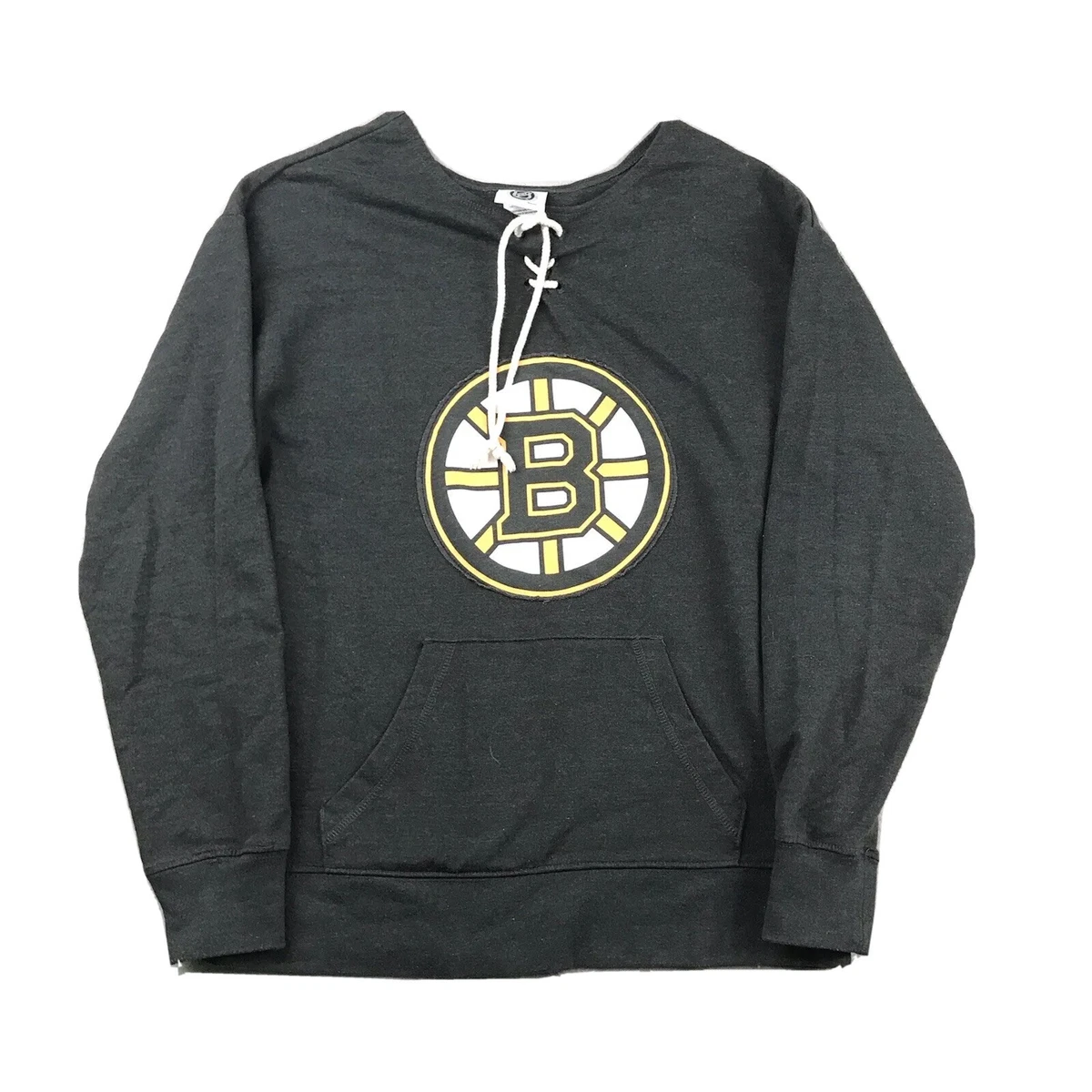 NHL Boston Bruins Sweatshirt Mens Small Gray Graphic Pullover