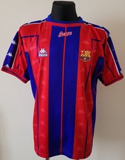 Maglia Kappa Calcio Barcellona 1997 - 1998 Home Taglia Extra Large 