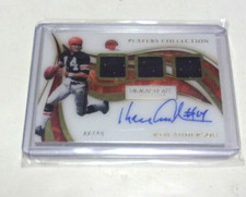 KEN ANDERSON 2020 IMMACULATE GAME USED TRIPLE JERSEY AUTO 46/49 SIGNED CARD