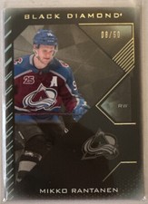 2021/22 BLACK DIAMOND MIKKO RANTANEN PURE BLACK PARALLEL CARD BDB-MR #d/50