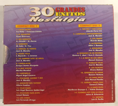 その他 30 Exitos [CD] LOS AYER'S -30 GRANDES EXITOS DE NOSTALGIA- 1999 COLOMBIAN DOUBLE
