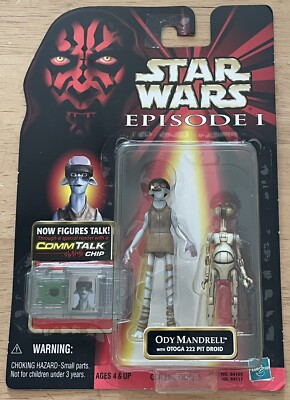 Star Wars Episode 1 COMM TALK Figur, Ody Mandrell mit Otoga 222 Pit Droid