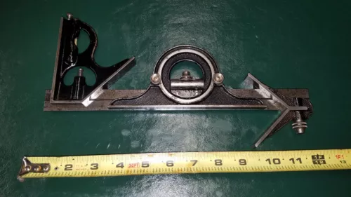 MACHINIST LATHE MILL Machinist Brown & Sharpe Combination Set Protractor Etc JwC