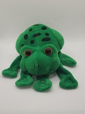 Vintage Plush Creations Green Frog Hand Glove Puppet