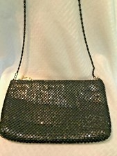 Women's Evening Clutches Black Metal Mesh Party Purse