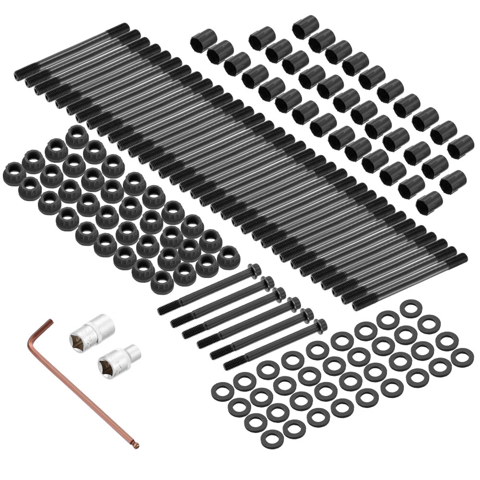For 2001-2016 Chevy Silverado GMC Sierra 2500 6.6L Duramax Diesel Head Stud Kit Foto 3 de 4