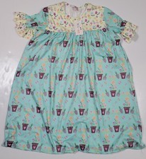 Pete Lucy Girls Dress Size 10/12 Flowers Gardening Twirl Style Dress