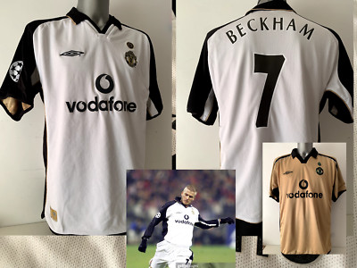 Maillot Umbro Manchester United Beckham 7 – 2001/2002 Réversible – Taille M – Neuf Avec Défaut